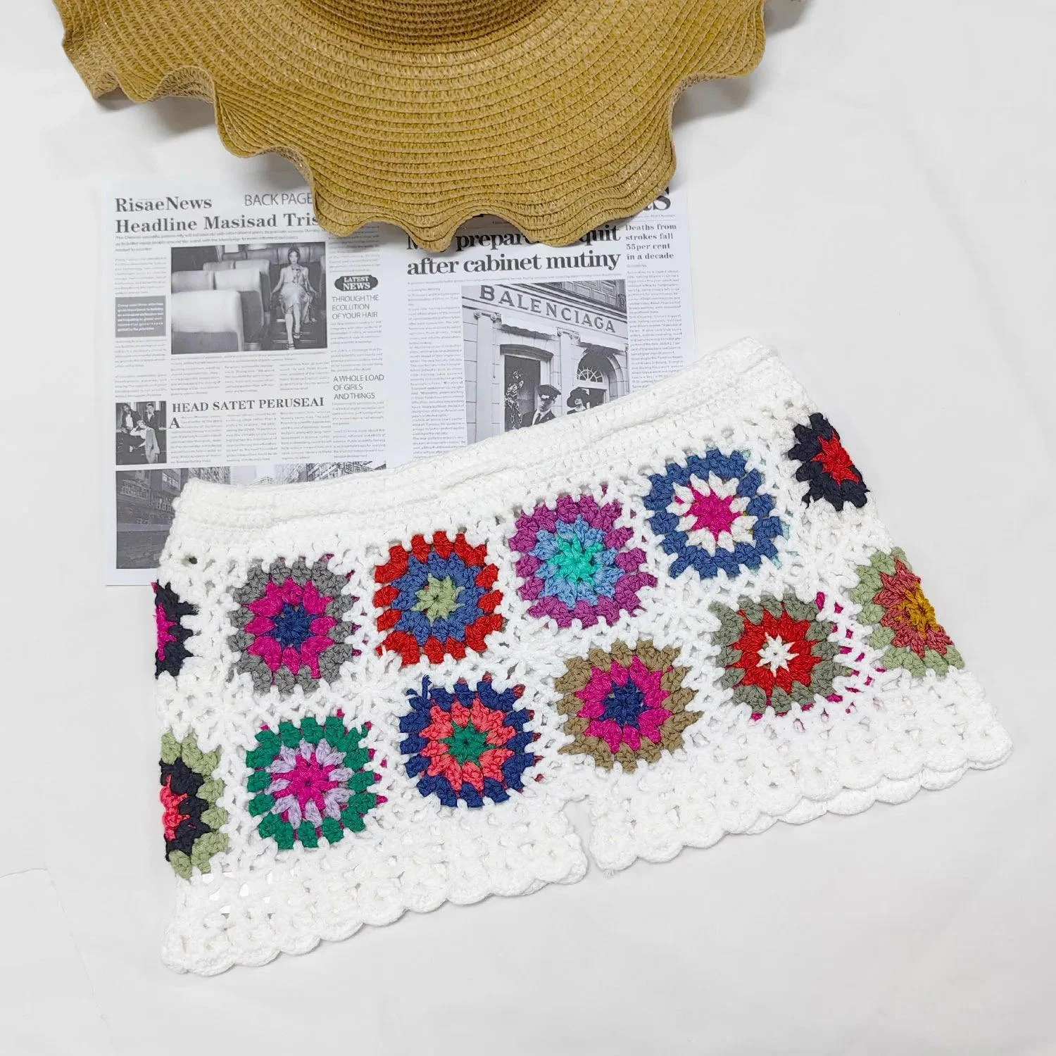 Momi Boho Crochet Shorts - Glova