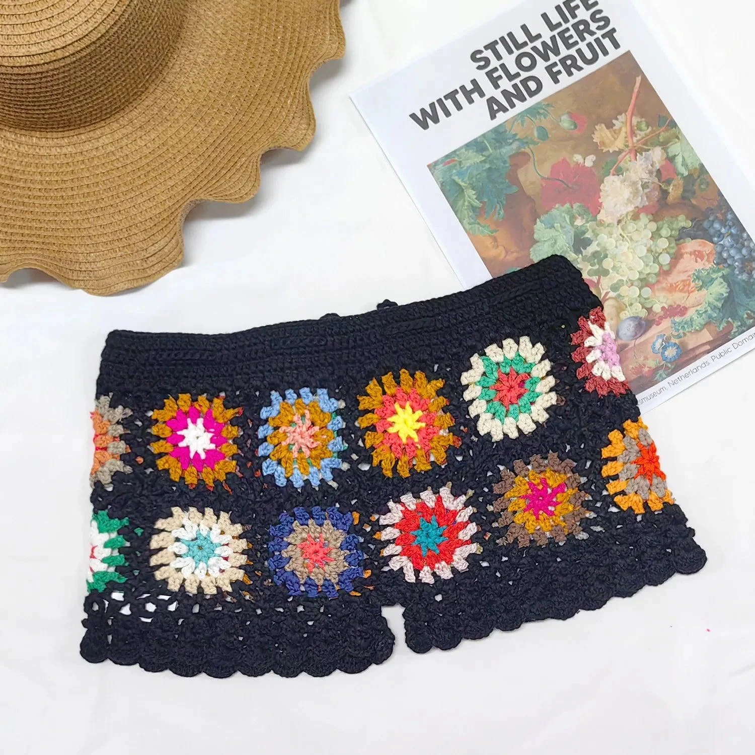 Momi Boho Crochet Shorts - Glova