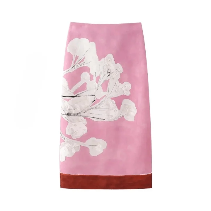 Monica Floral Midi Pencil Skirt - Glova