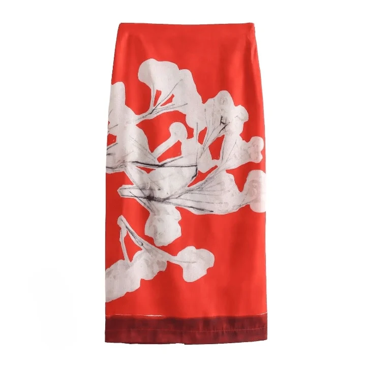 Monica Floral Midi Pencil Skirt - Glova