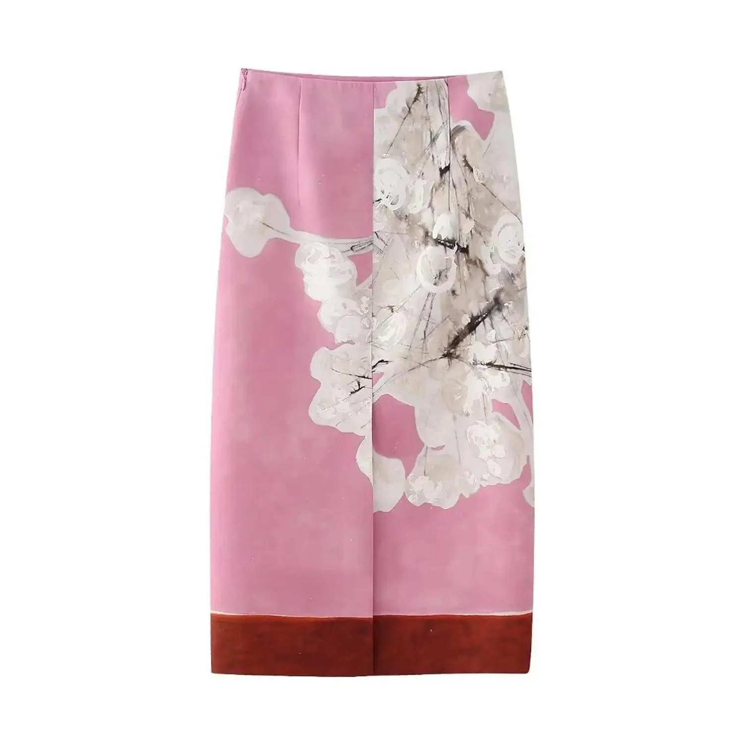 Monica Floral Midi Pencil Skirt - Glova