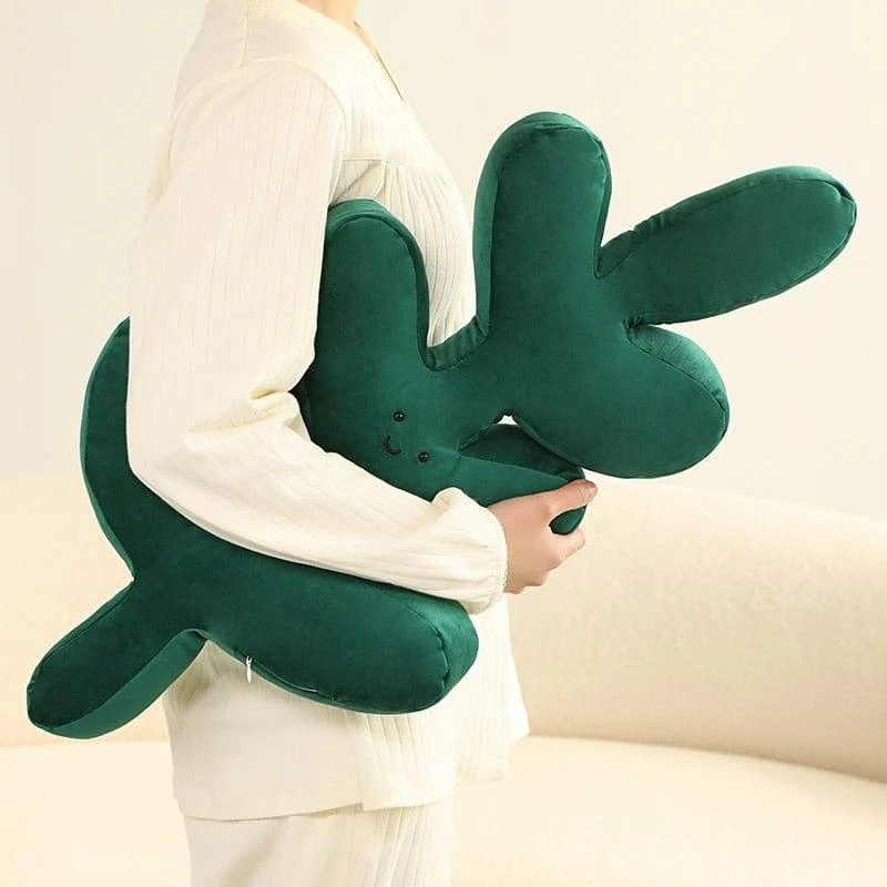 Monstera Leaf Plush Pillow - Glova