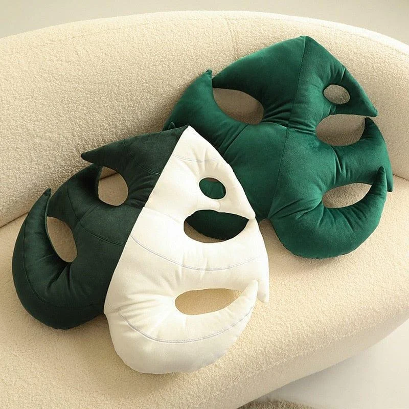 Monstera Leaf Plush Pillow - Glova