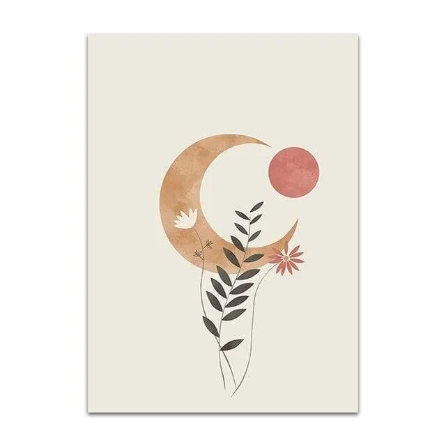 Moon Boho Design Wall Art - Glova