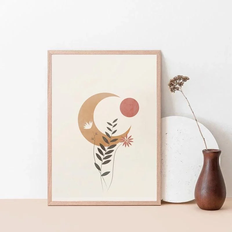 Moon Boho Design Wall Art - Glova