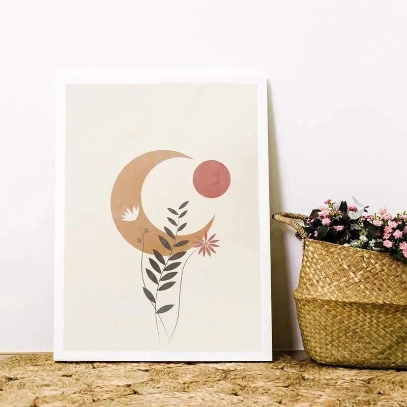 Moon Boho Design Wall Art - Glova