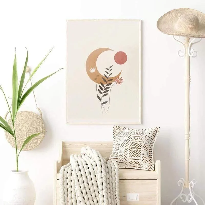 Moon Boho Design Wall Art - Glova