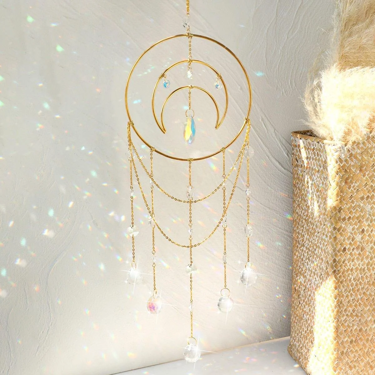 Moon Crystal Suncatcher Rainbow Maker - Glova