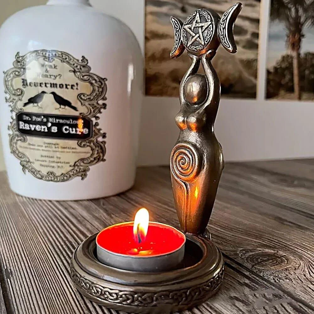 Moon Goddess Tealight Candle Holder - Glova