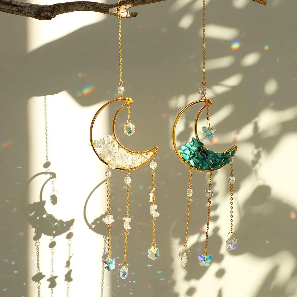 Moon Natural Crystal Suncatcher - Glova