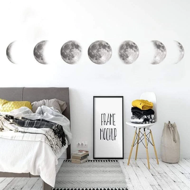 Moon Phases Wall Sticker - Glova