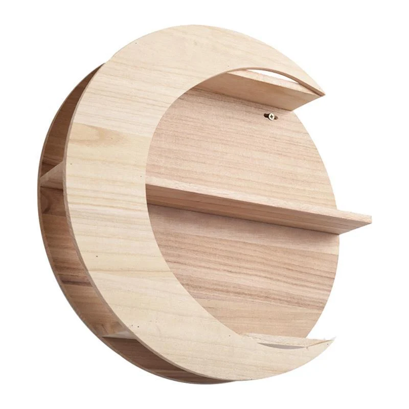 Moon Wooden Wall Shelf - Glova