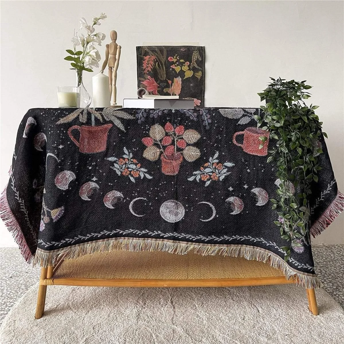 Moonlight Garden Throw Blanket - Glova