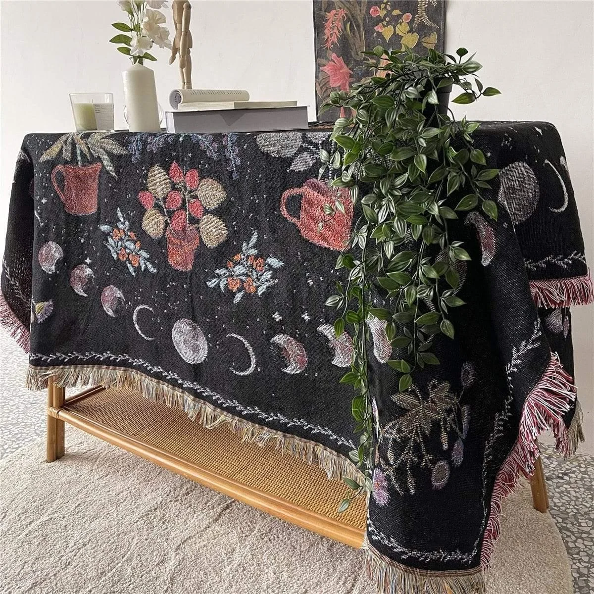 Moonlight Garden Throw Blanket - Glova