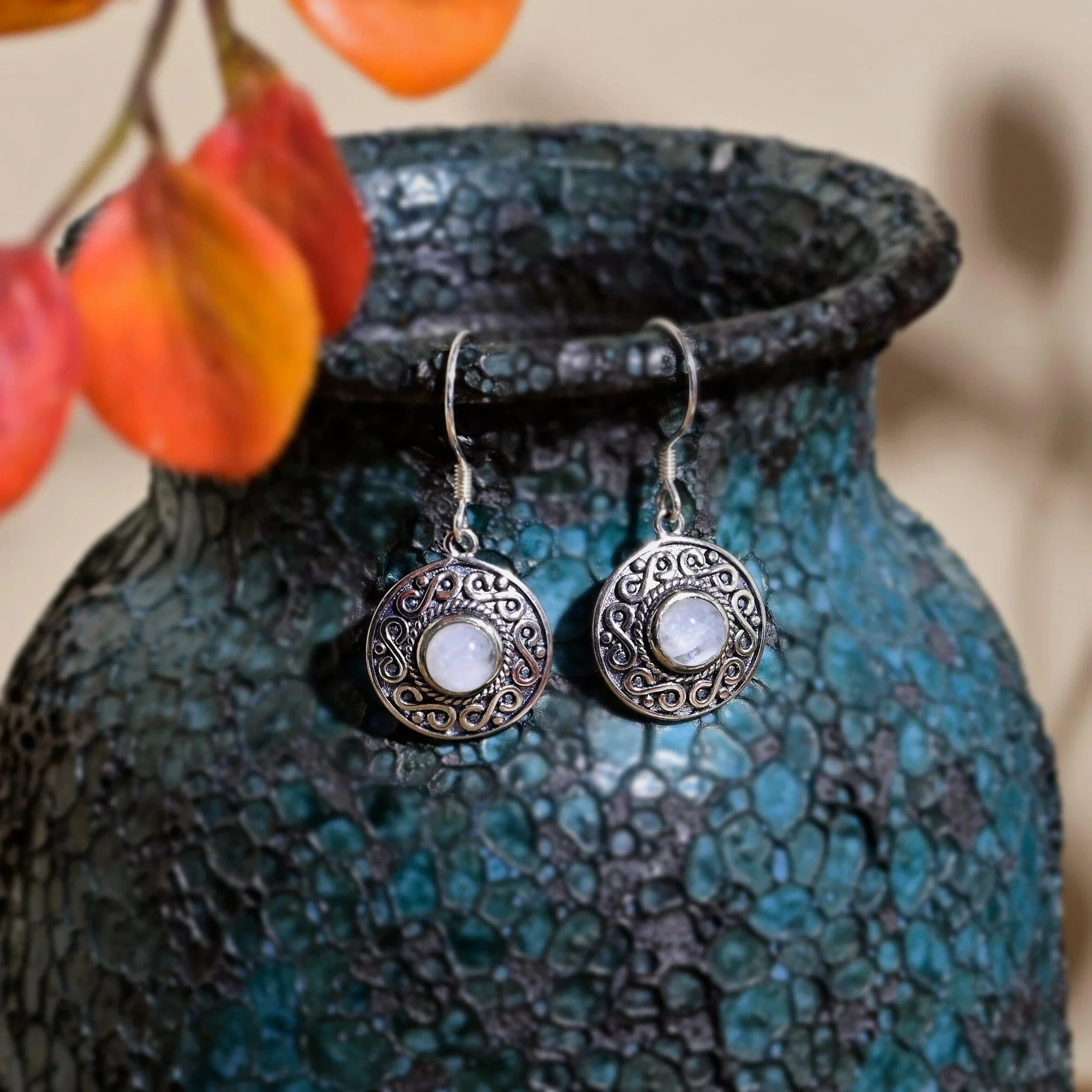 Moonstone Drop Earrings - Glova