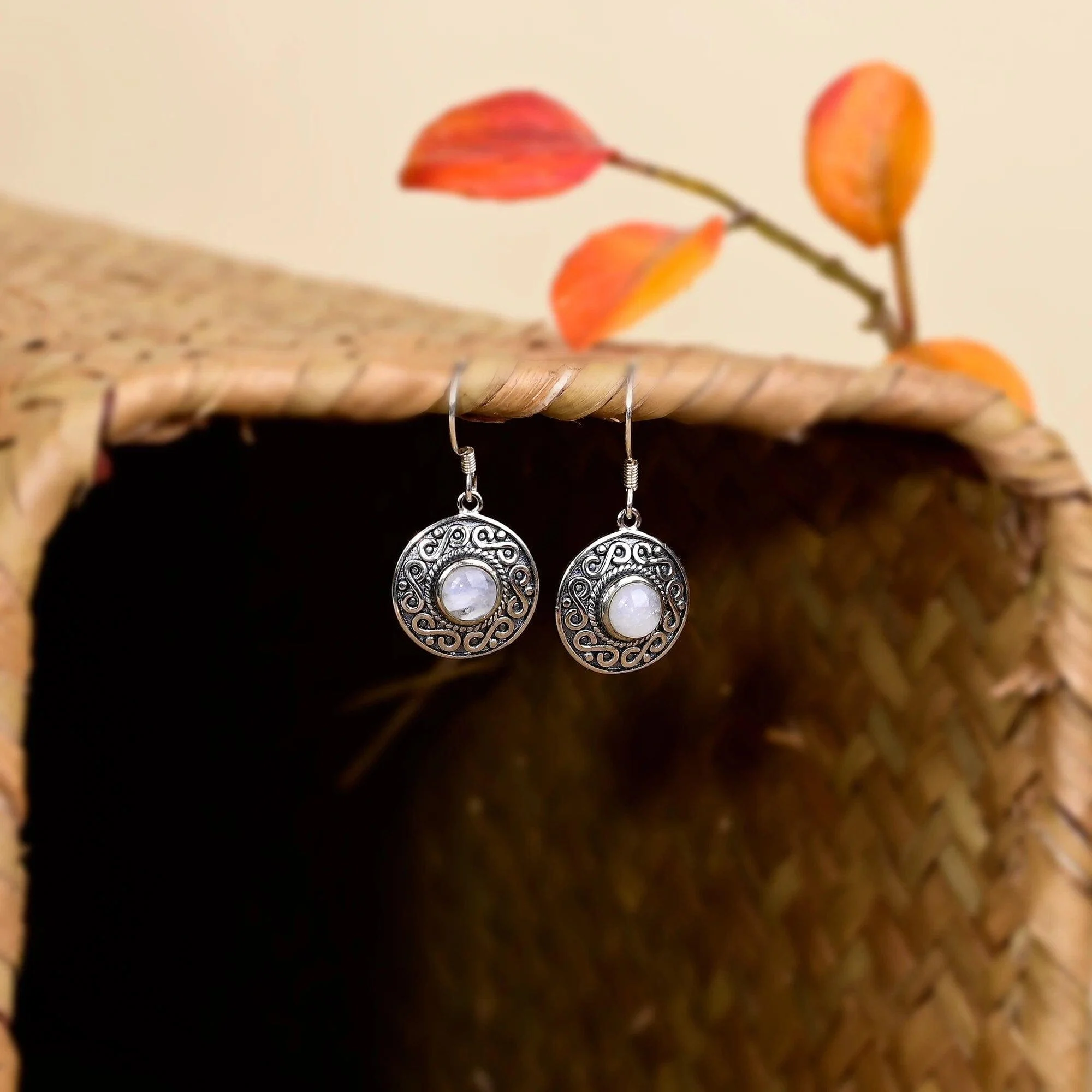 Moonstone Drop Earrings - Glova