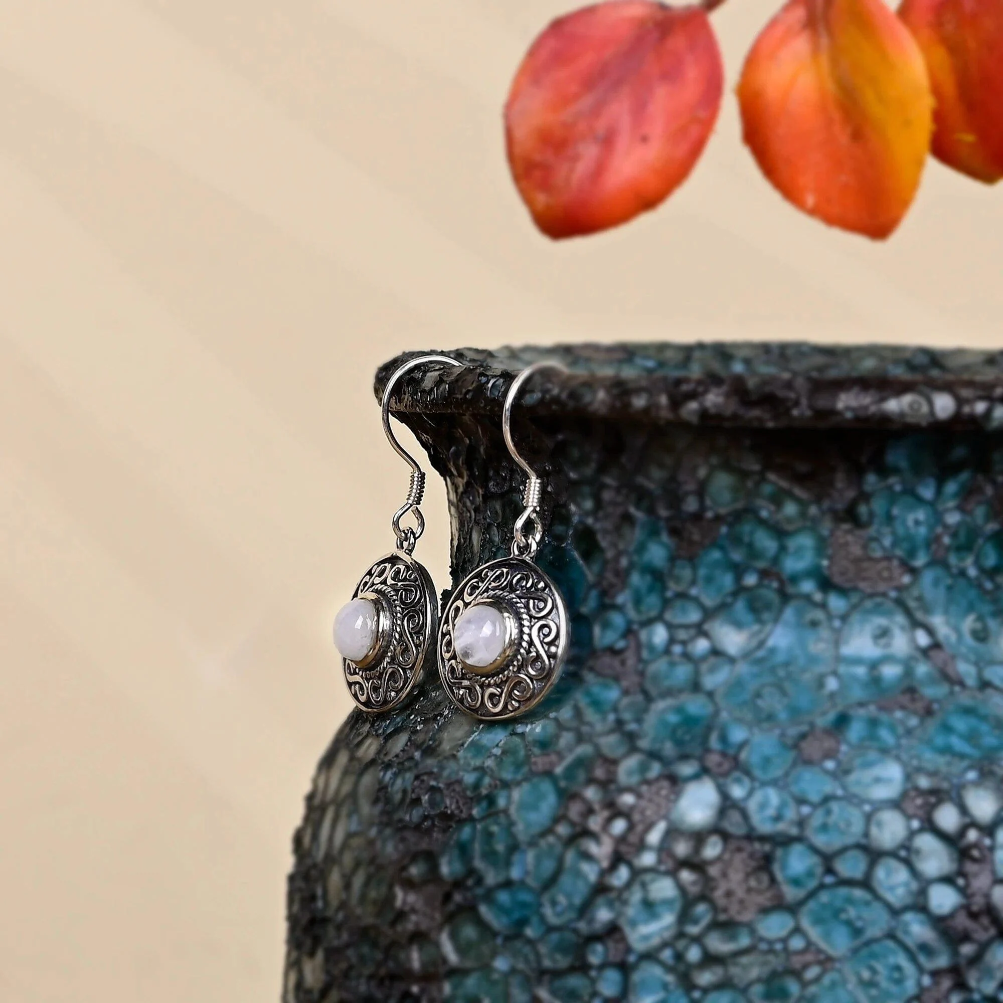 Moonstone Drop Earrings - Glova