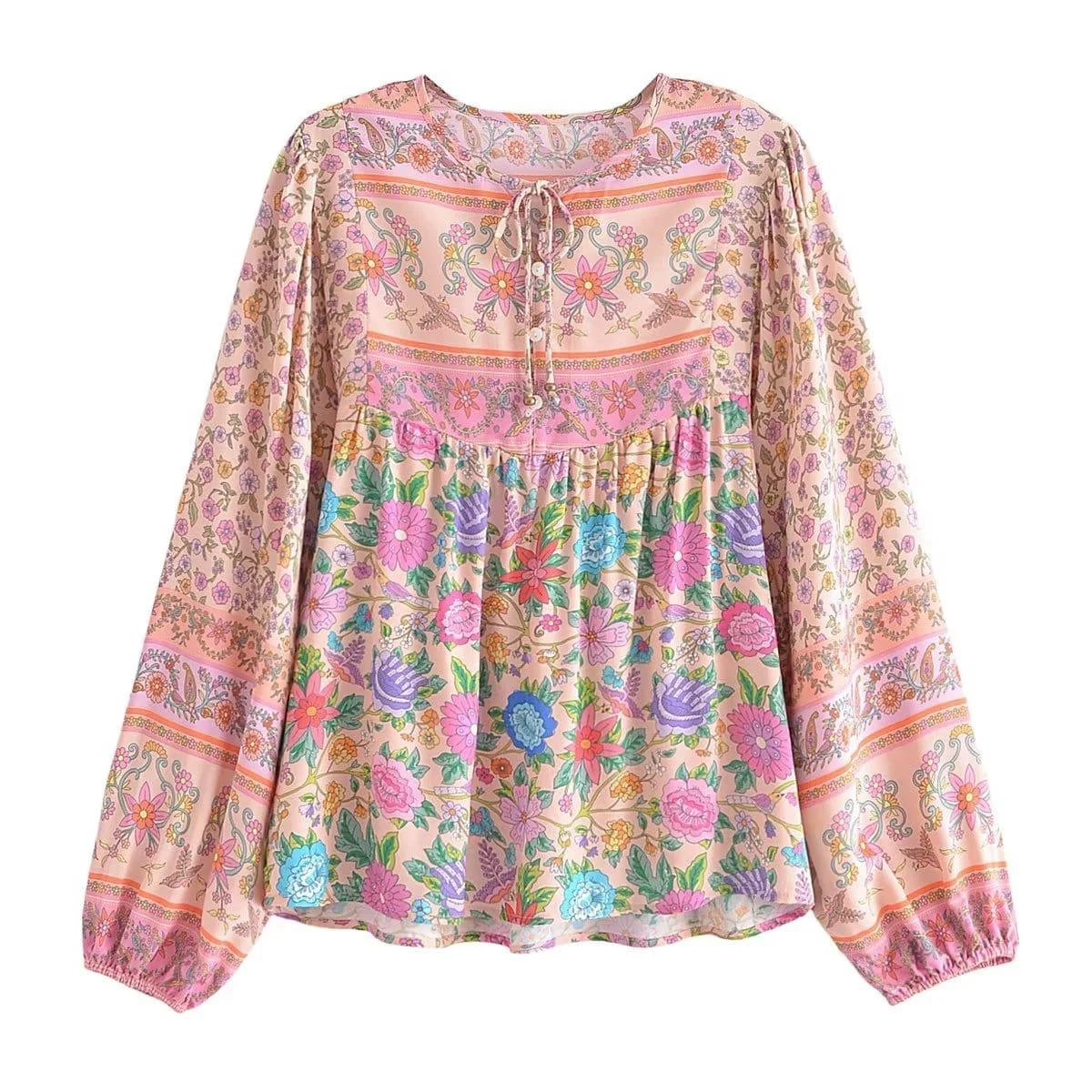 Morgan Boho Long Sleeve Blouse - Glova