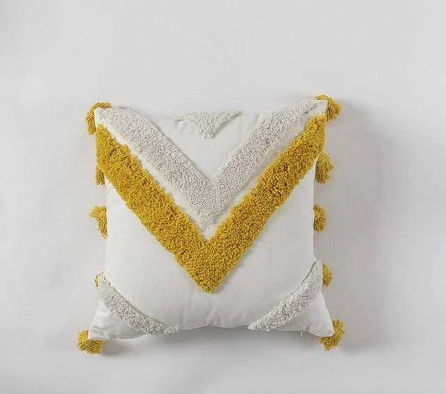 Moroccan Tassel Cushion Cover - Glova