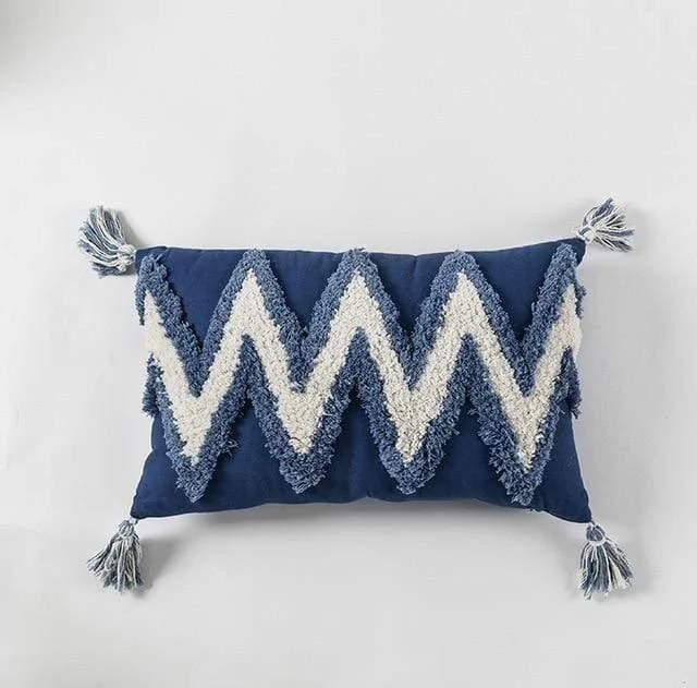 Moroccan Tassel Cushion Cover - Glova