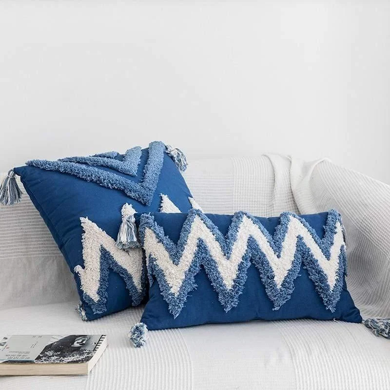 Moroccan Tassel Cushion Cover - Glova