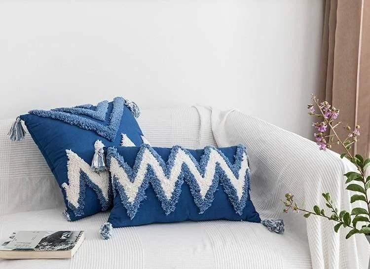 Moroccan Tassel Cushion Cover - Glova