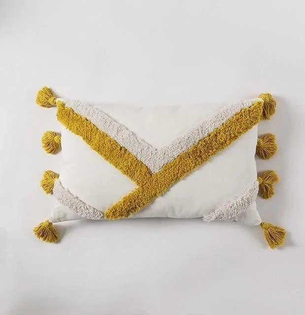 Moroccan Tassel Cushion Cover - Glova