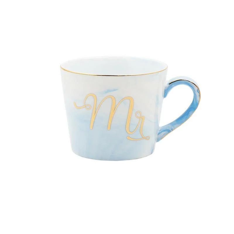 Mr and Mrs Marble Ceramic Mug - Glova