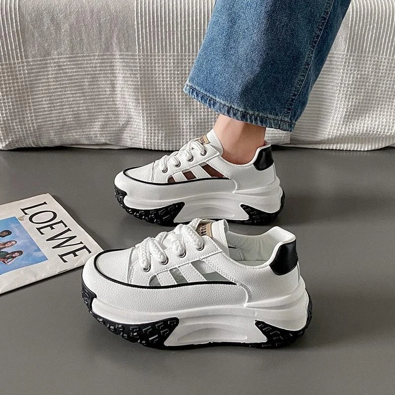 Muro Perforated Platform Sneakers - 3 Colors. - Glova