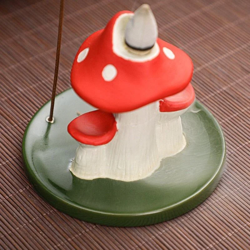 Mushroom Backflow Incense Burner - Glova