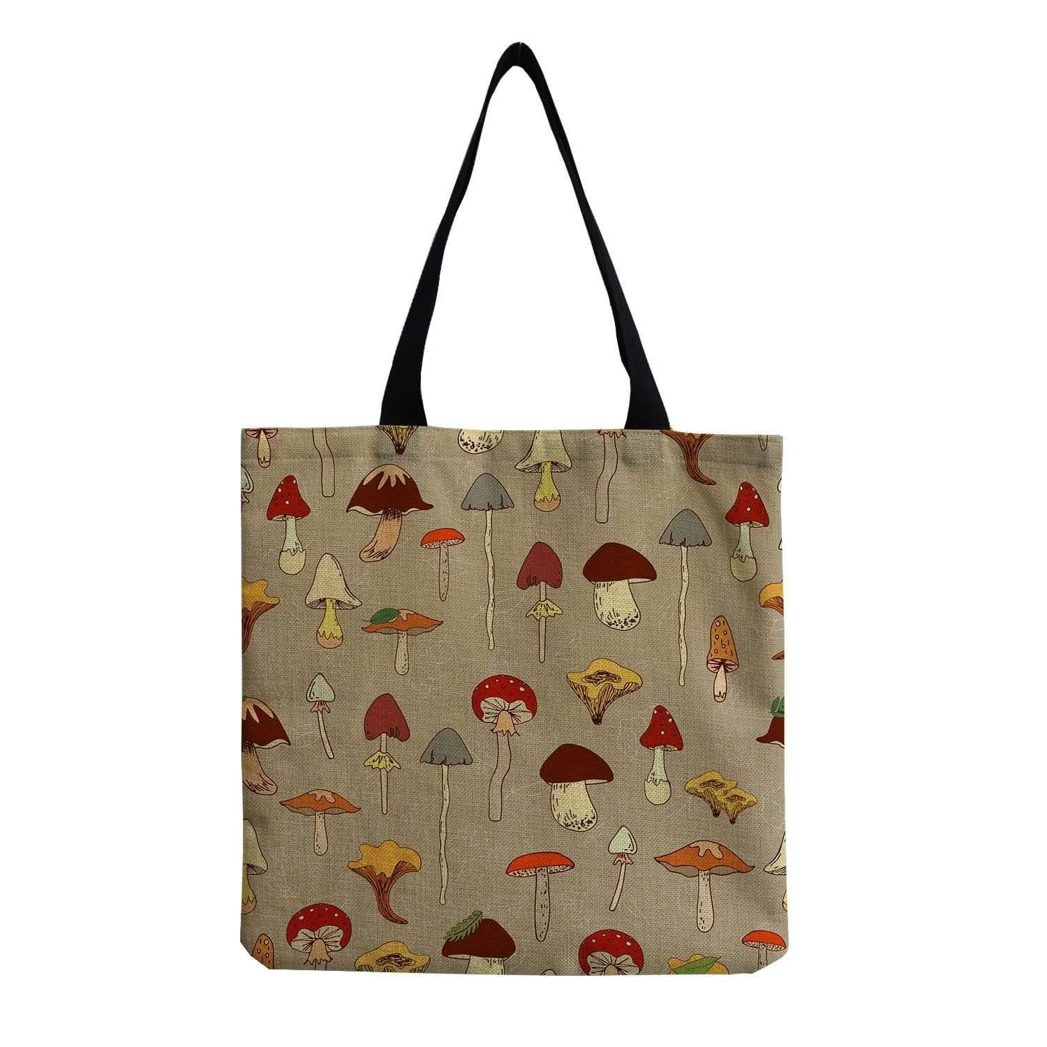 Mushroom Design Tote Bag - Glova