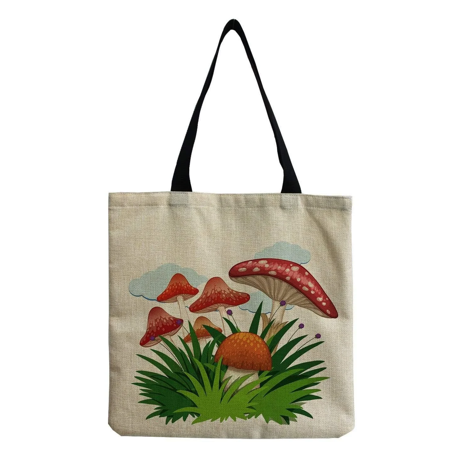 Mushroom Design Tote Bag - Glova