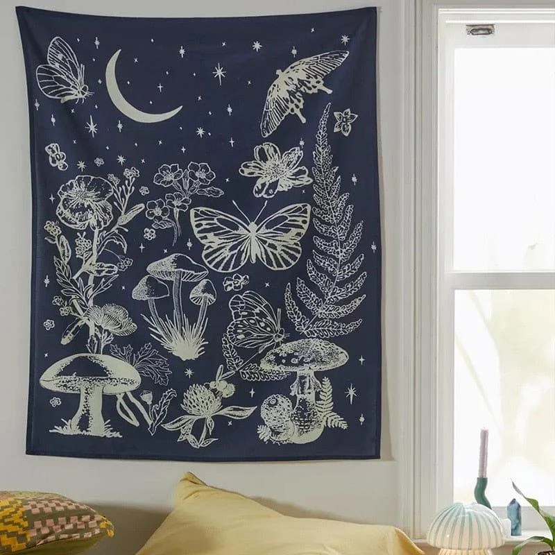 Mushroom Garden Tapestry - Glova