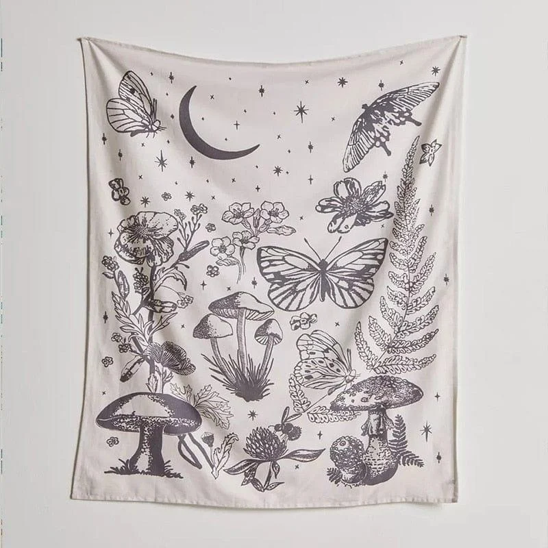 Mushroom Garden Tapestry - Glova