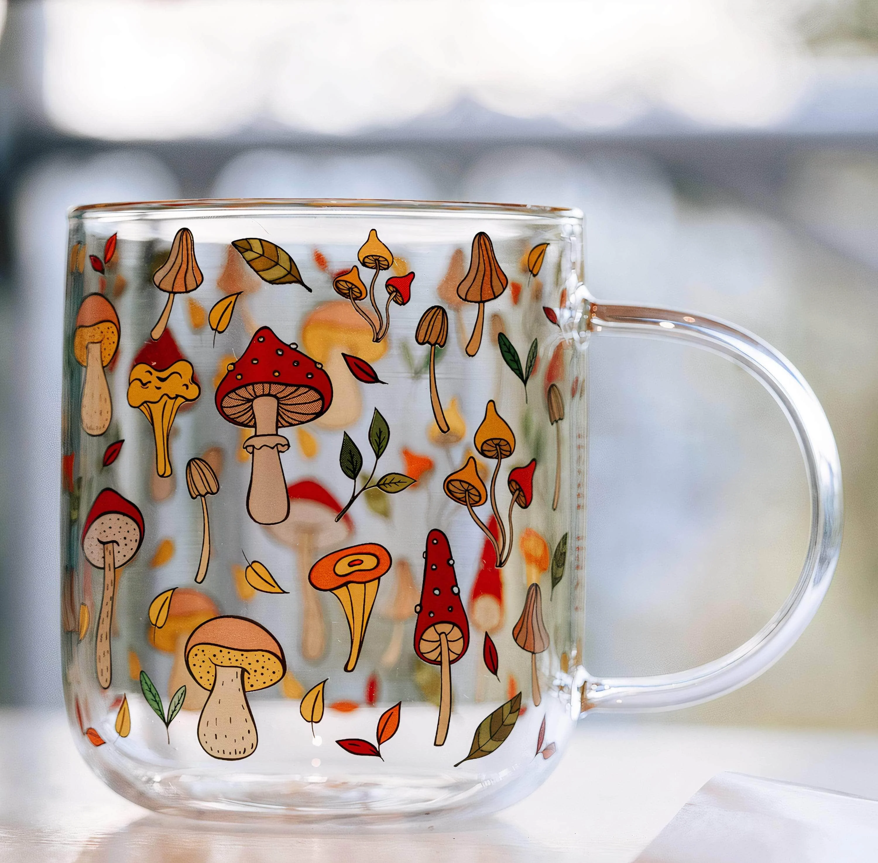 Mushroom Glass Mug - Glova