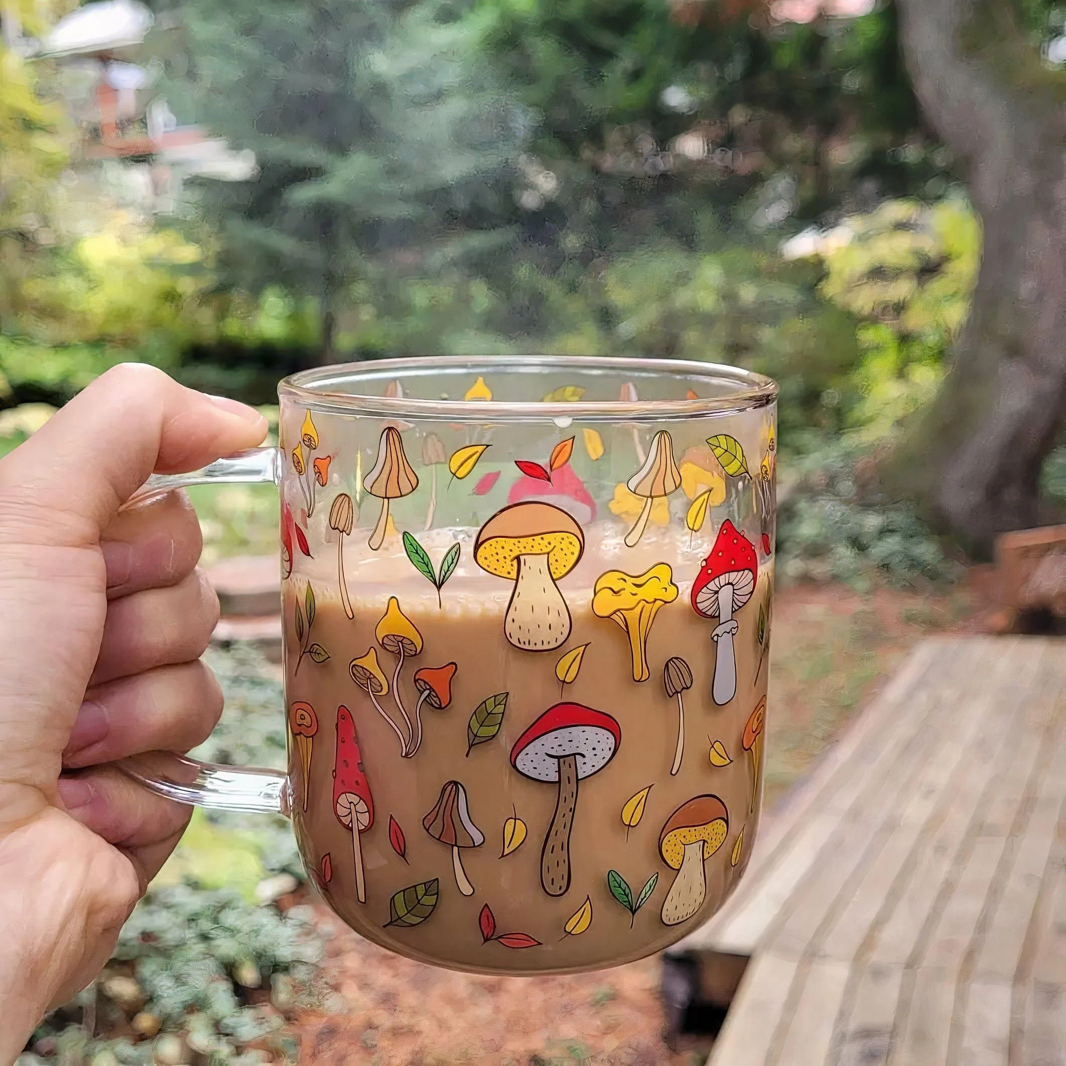 Mushroom Glass Mug - Glova