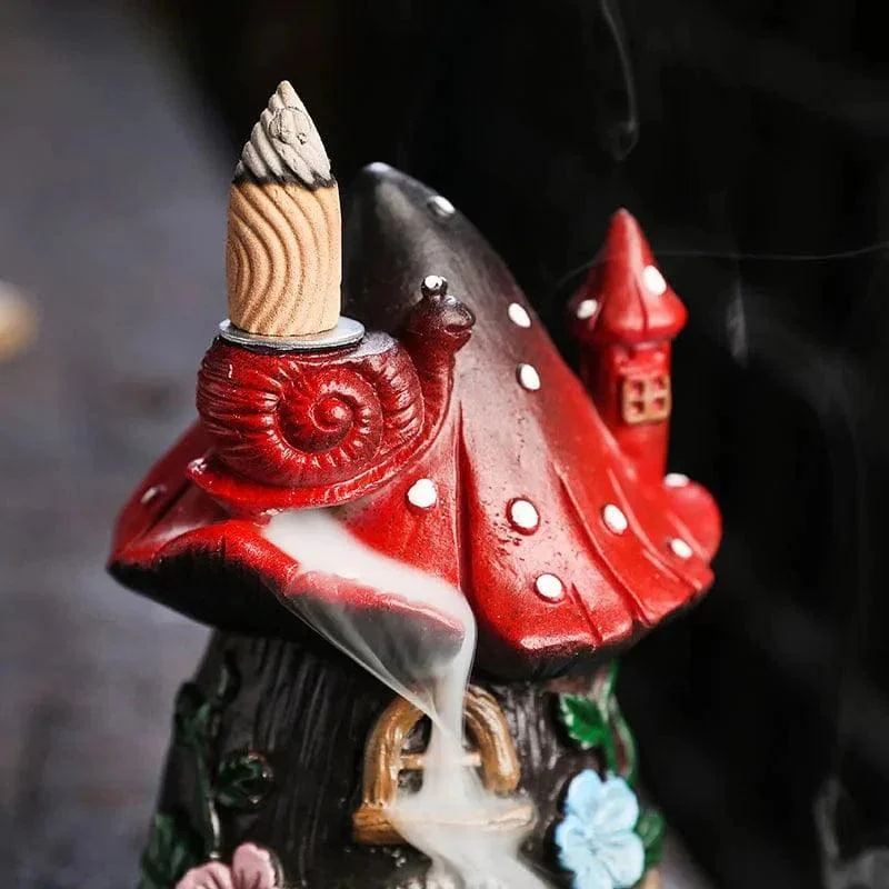 Mushroom House Incense Burner - Glova