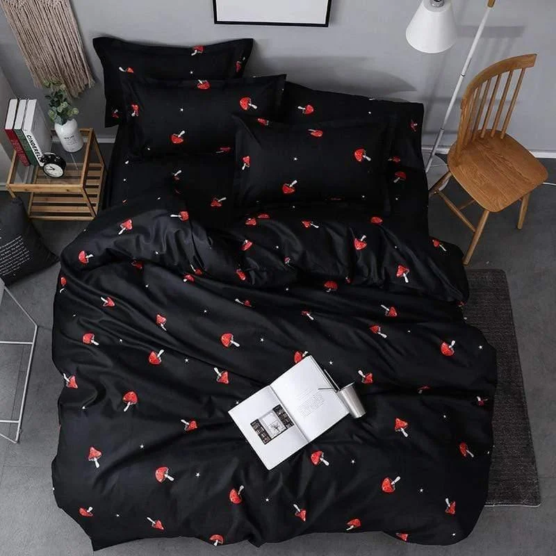 Mushroom Print Duvet Set 3pcs - Glova