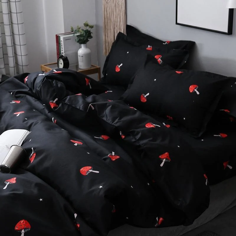 Mushroom Print Duvet Set 3pcs - Glova