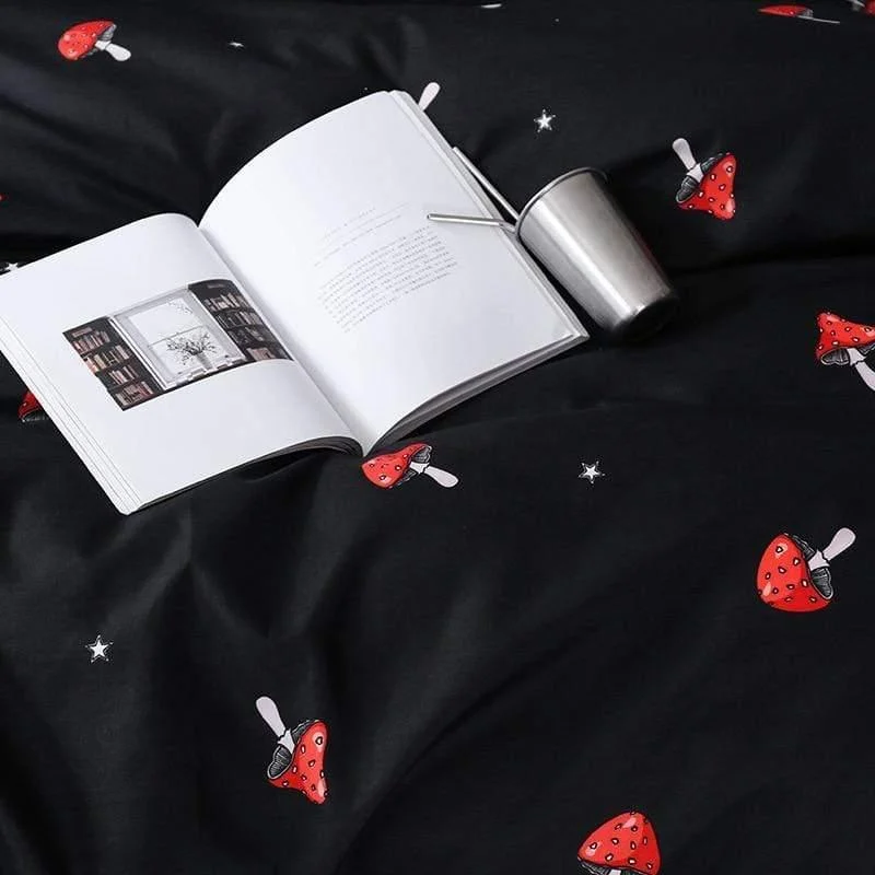 Mushroom Print Duvet Set 3pcs - Glova