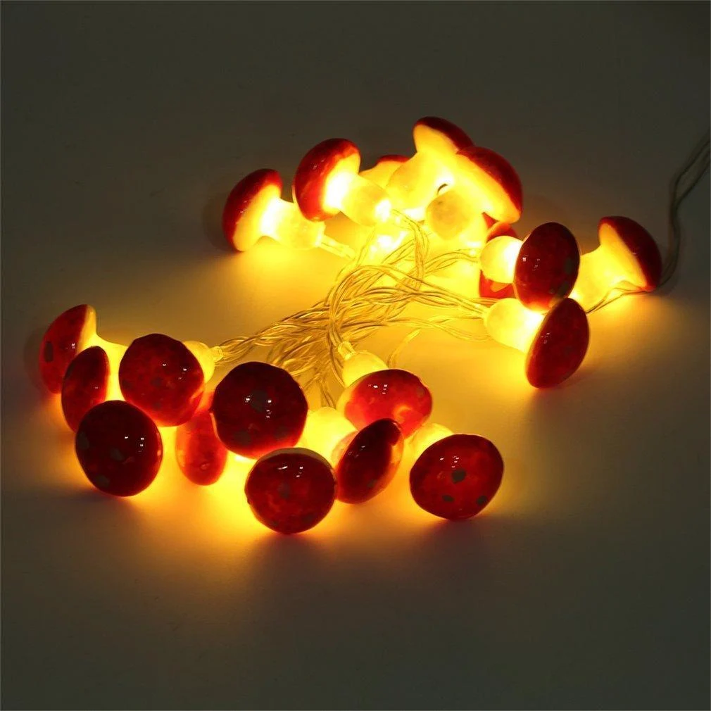 Mushroom Shaped Fairy Lights Decor - Glova