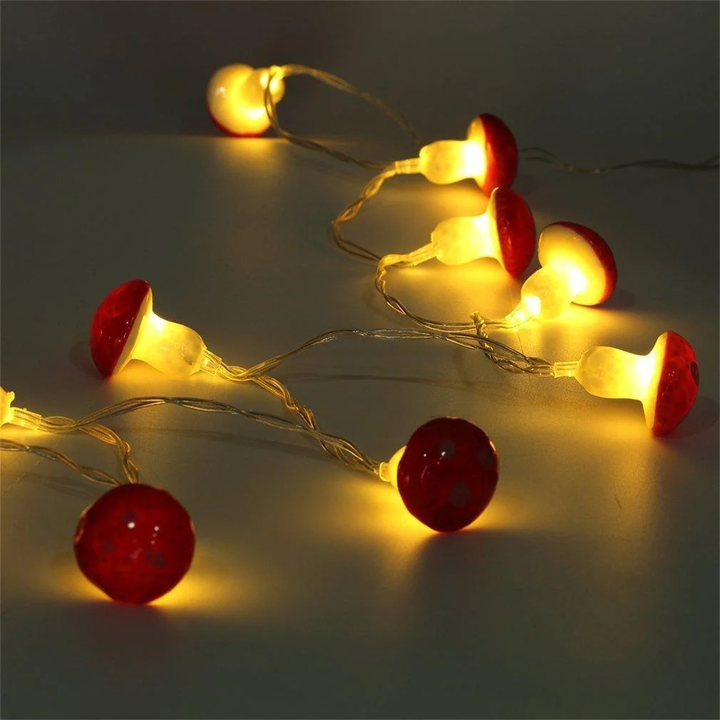 Mushroom Shaped Fairy Lights Decor - Glova