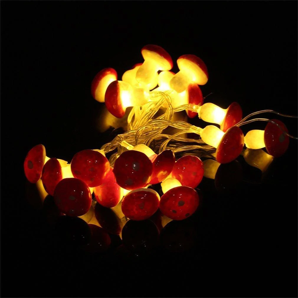 Mushroom Shaped Fairy Lights Decor - Glova