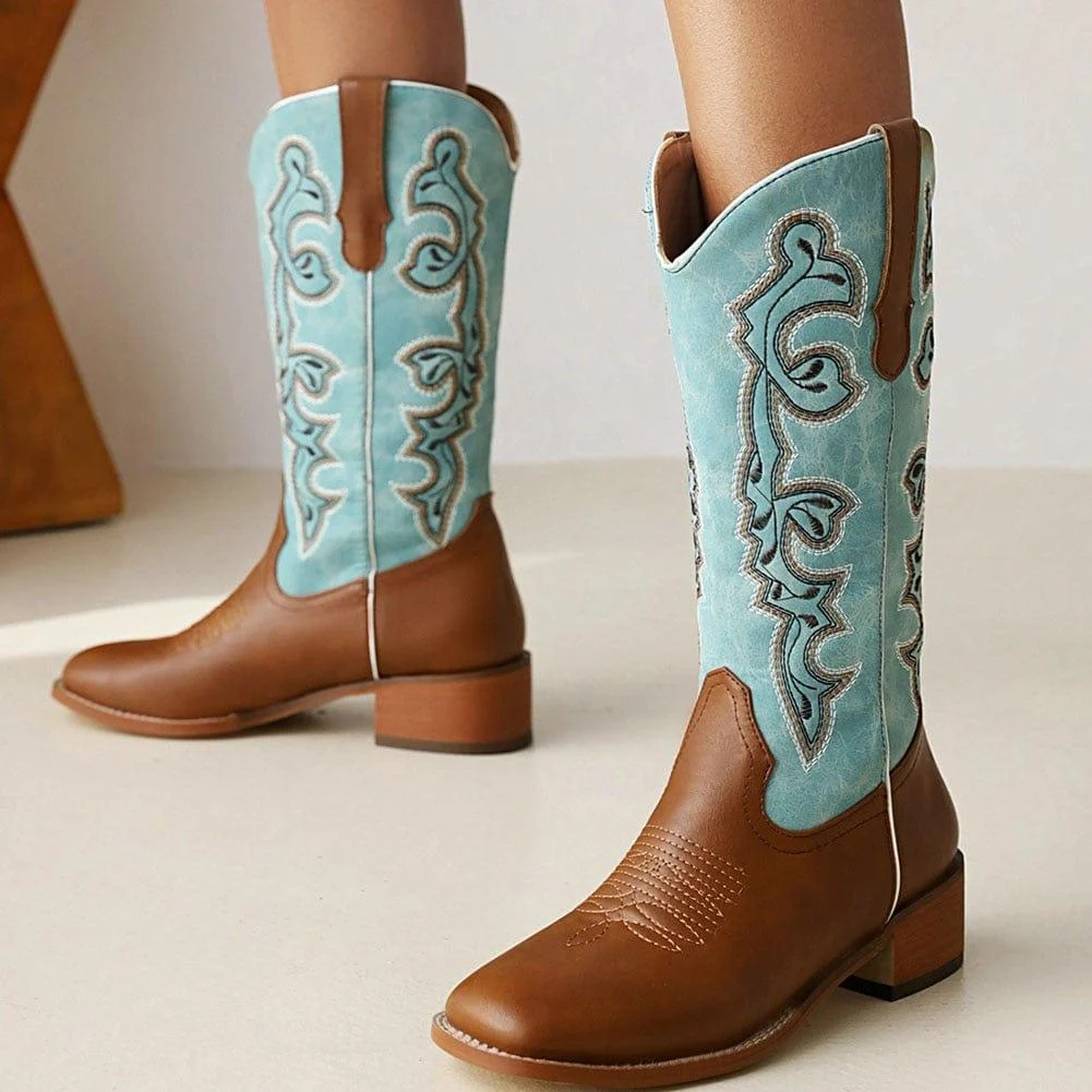 My Blue Heaven Cowboy Boots - Glova