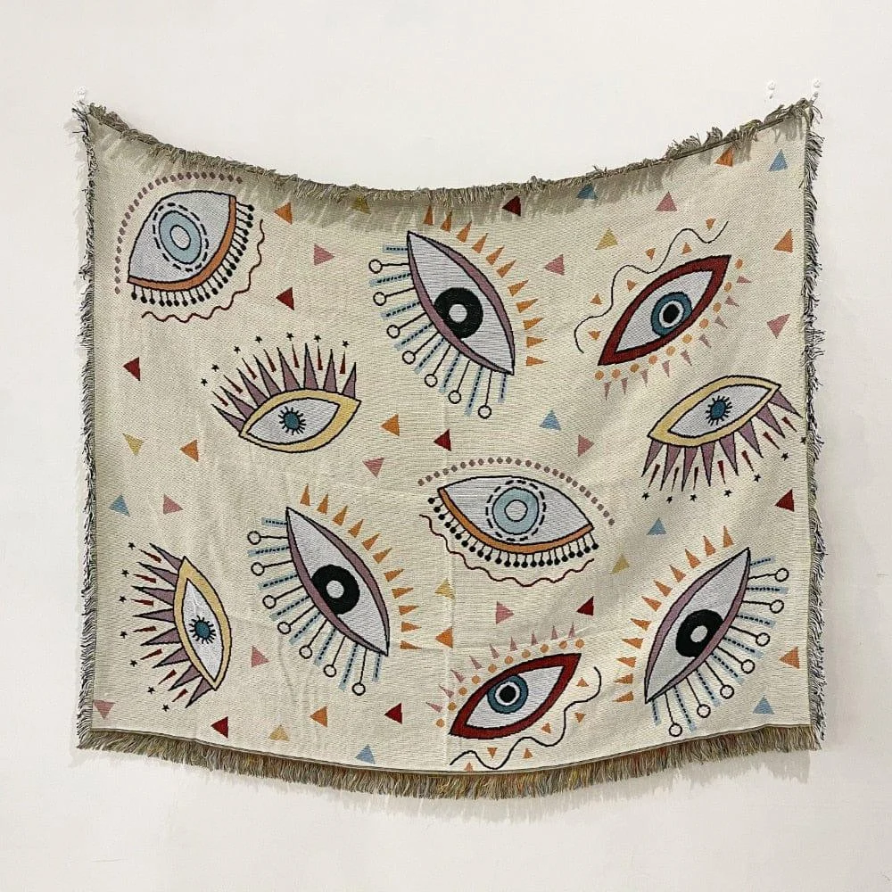 Mystic Evil Eye Throw Blanket - Glova