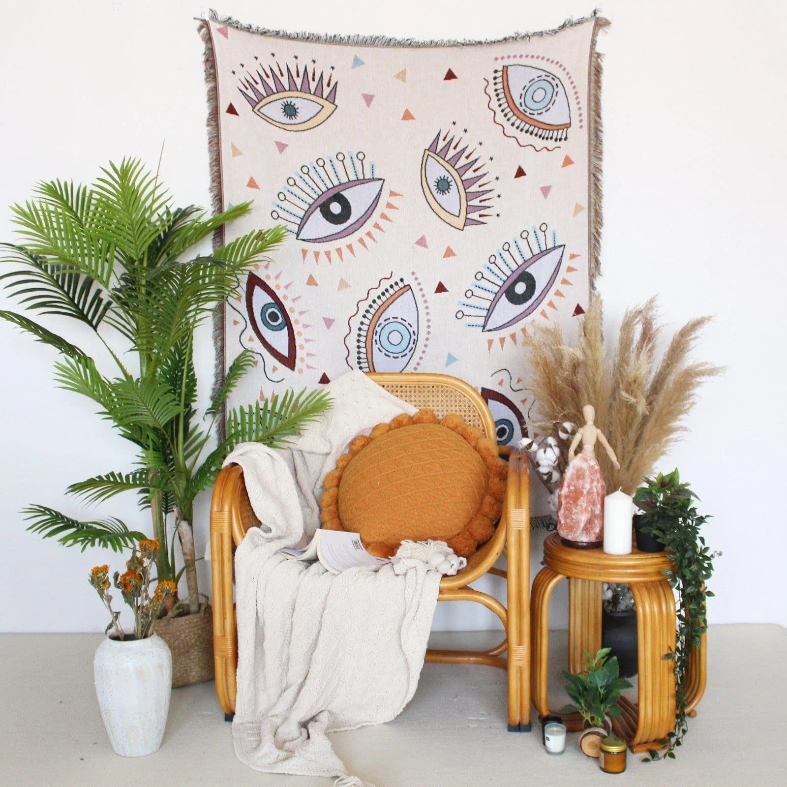 Mystic Evil Eye Throw Blanket - Glova