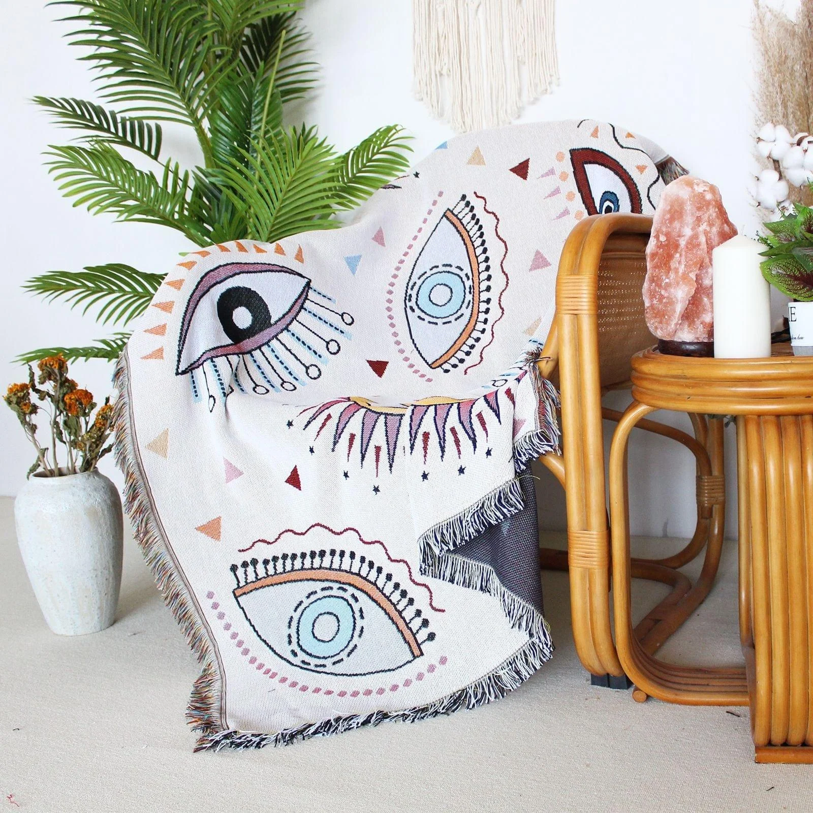 Mystic Evil Eye Throw Blanket - Glova