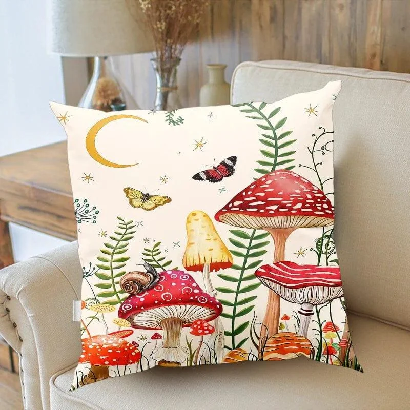 Mystic Mushrooms Cushion Cover - Glova