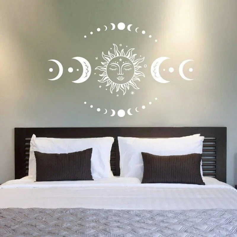 Mystical Sun And Moon Wall Stickers - Glova