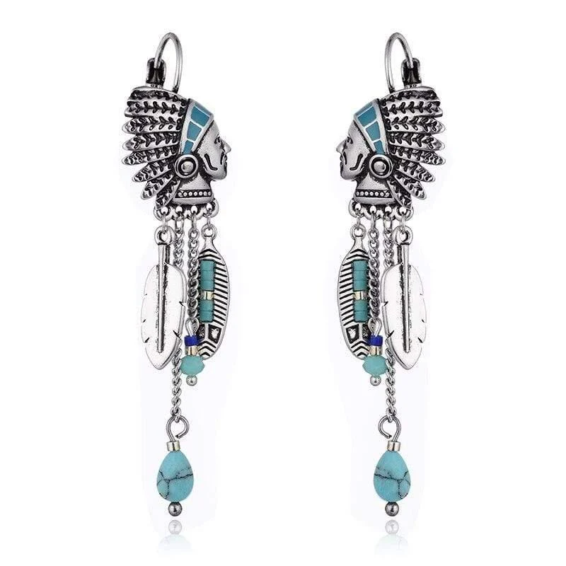 Native American Tassel Earrings - Glova